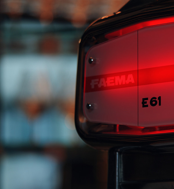 Detail unserer legänderen aromatischen Kaffemaschiene