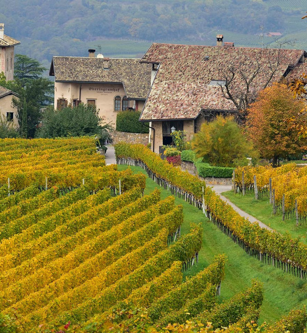 Paessaggio con case a Egna